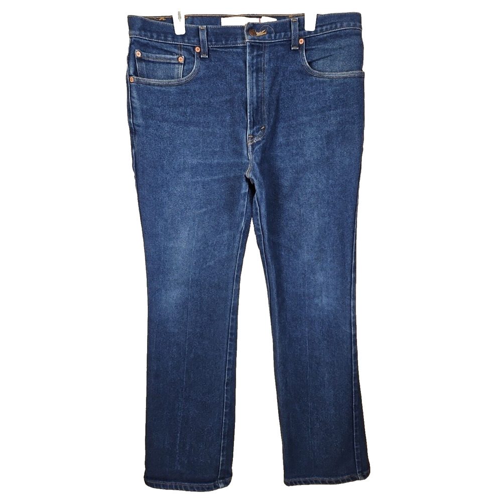 Vintage Levis 517 Jeans Mens 38x32 Blue Bootcut Denim dark blue wash
